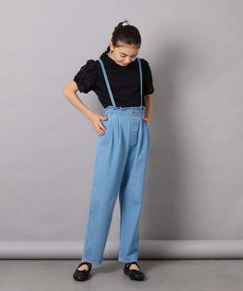 a.v.v / アー・ヴェ・ヴェ その他パンツ | [160]サス付きタックテーパードデニムパンツ | 詳細28