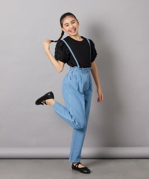 a.v.v / アー・ヴェ・ヴェ その他パンツ | [160]サス付きタックテーパードデニムパンツ | 詳細30