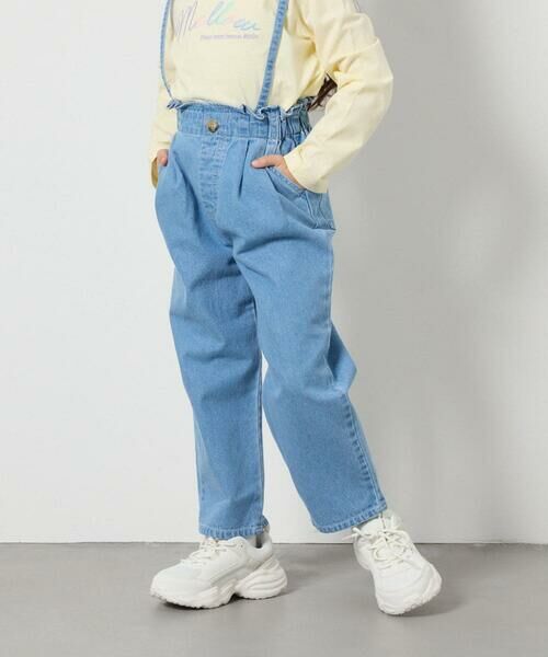 a.v.v / アー・ヴェ・ヴェ その他パンツ | [160]サス付きタックテーパードデニムパンツ | 詳細9