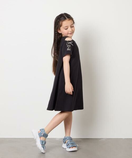 a.v.v / アー・ヴェ・ヴェ ロング・マキシ丈ワンピース | 【ワンピース人気NO1/毛玉になりにくい】[100-130]オフショルレースアップワンピース | 詳細14