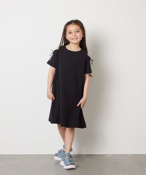 a.v.v / アー・ヴェ・ヴェ ロング・マキシ丈ワンピース | 【ワンピース人気NO1/毛玉になりにくい】[100-130]オフショルレースアップワンピース | 詳細18