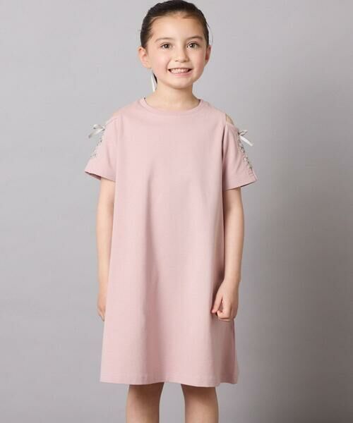 a.v.v / アー・ヴェ・ヴェ ロング・マキシ丈ワンピース | 【ワンピース人気NO1/毛玉になりにくい】[100-130]オフショルレースアップワンピース | 詳細27