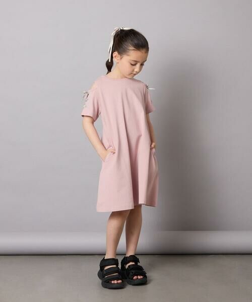 a.v.v / アー・ヴェ・ヴェ ロング・マキシ丈ワンピース | 【ワンピース人気NO1/毛玉になりにくい】[100-130]オフショルレースアップワンピース | 詳細29