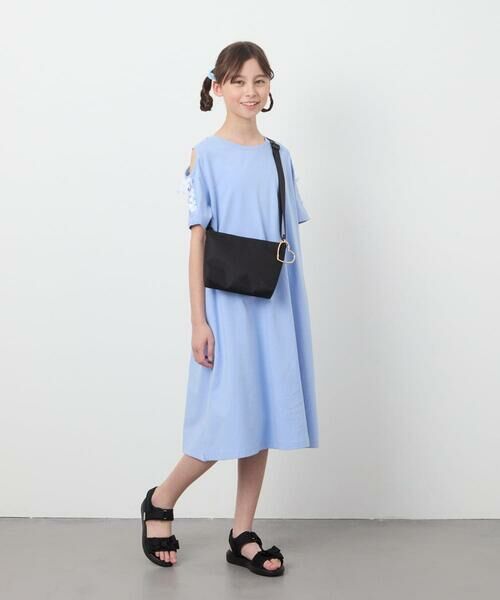 a.v.v / アー・ヴェ・ヴェ ロング・マキシ丈ワンピース | 【ワンピース人気NO1/毛玉になりにくい】[100-130]オフショルレースアップワンピース | 詳細8