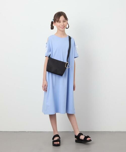 a.v.v / アー・ヴェ・ヴェ ロング・マキシ丈ワンピース | 【ワンピース人気NO1/毛玉になりにくい】[100-130]オフショルレースアップワンピース | 詳細9