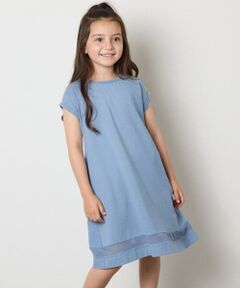 a.v.v / アー・ヴェ・ヴェ ロング・マキシ丈ワンピース | 【毛玉になりにくい】[100-130]シアー切り替えワンピース