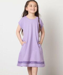 a.v.v / アー・ヴェ・ヴェ ロング・マキシ丈ワンピース | 【毛玉になりにくい】[100-130]シアー切り替えワンピース