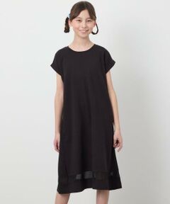 a.v.v / アー・ヴェ・ヴェ ロング・マキシ丈ワンピース | 【毛玉になりにくい】[100-130]シアー切り替えワンピース