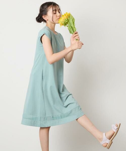 a.v.v / アー・ヴェ・ヴェ ロング・マキシ丈ワンピース | 【毛玉になりにくい】[100-130]シアー切り替えワンピース | 詳細1