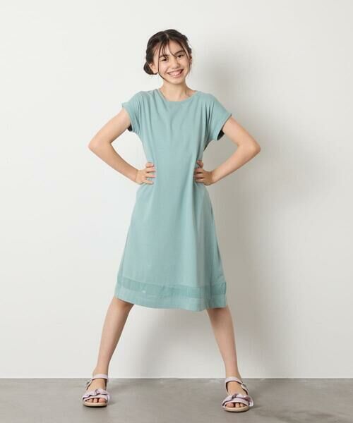 a.v.v / アー・ヴェ・ヴェ ロング・マキシ丈ワンピース | 【毛玉になりにくい】[100-130]シアー切り替えワンピース | 詳細7