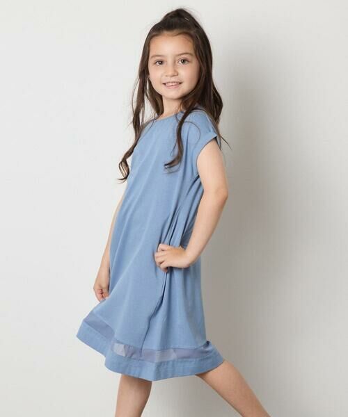 a.v.v / アー・ヴェ・ヴェ ロング・マキシ丈ワンピース | 【毛玉になりにくい】[100-130]シアー切り替えワンピース | 詳細11