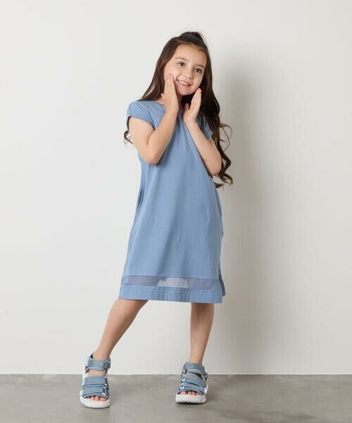 a.v.v / アー・ヴェ・ヴェ ロング・マキシ丈ワンピース | 【毛玉になりにくい】[100-130]シアー切り替えワンピース | 詳細17