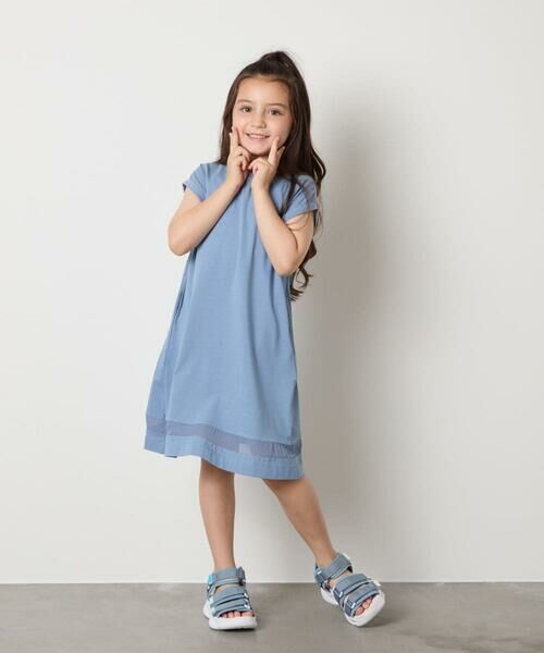 a.v.v / アー・ヴェ・ヴェ ロング・マキシ丈ワンピース | 【毛玉になりにくい】[100-130]シアー切り替えワンピース | 詳細18