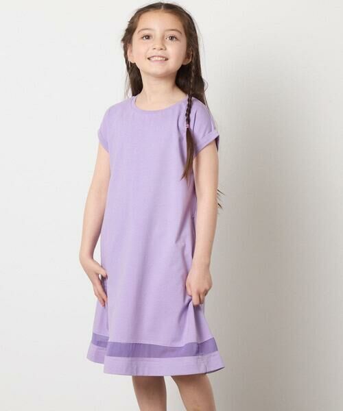 a.v.v / アー・ヴェ・ヴェ ロング・マキシ丈ワンピース | 【毛玉になりにくい】[100-130]シアー切り替えワンピース | 詳細19