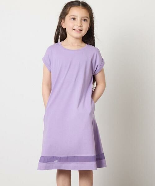 a.v.v / アー・ヴェ・ヴェ ロング・マキシ丈ワンピース | 【毛玉になりにくい】[100-130]シアー切り替えワンピース | 詳細20