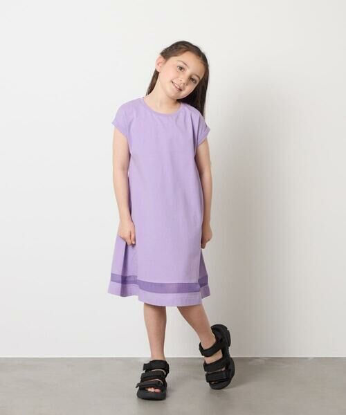 a.v.v / アー・ヴェ・ヴェ ロング・マキシ丈ワンピース | 【毛玉になりにくい】[100-130]シアー切り替えワンピース | 詳細22