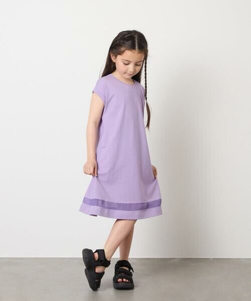 a.v.v / アー・ヴェ・ヴェ ロング・マキシ丈ワンピース | 【毛玉になりにくい】[100-130]シアー切り替えワンピース | 詳細24