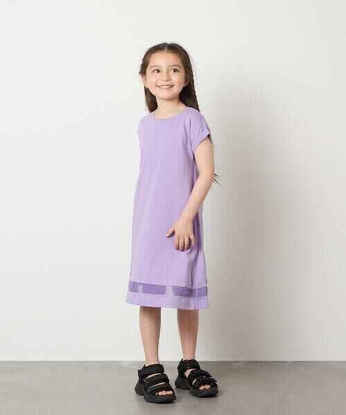 a.v.v / アー・ヴェ・ヴェ ロング・マキシ丈ワンピース | 【毛玉になりにくい】[100-130]シアー切り替えワンピース | 詳細26