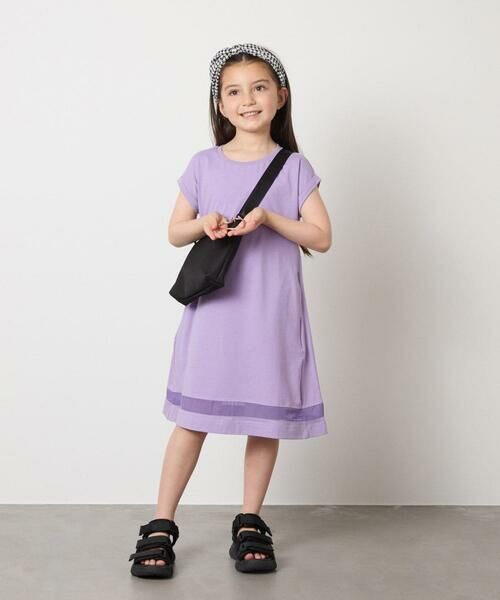 a.v.v / アー・ヴェ・ヴェ ロング・マキシ丈ワンピース | 【毛玉になりにくい】[100-130]シアー切り替えワンピース | 詳細29