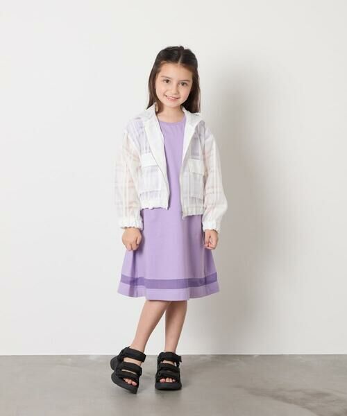 a.v.v / アー・ヴェ・ヴェ ロング・マキシ丈ワンピース | 【毛玉になりにくい】[100-130]シアー切り替えワンピース | 詳細30