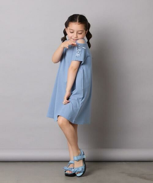 a.v.v / アー・ヴェ・ヴェ ロング・マキシ丈ワンピース | 【ワンピース人気NO1/毛玉になりにくい】[140-150]オフショルレースアップワンピース | 詳細13