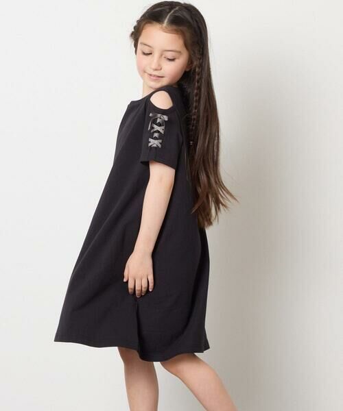 a.v.v / アー・ヴェ・ヴェ ロング・マキシ丈ワンピース | 【ワンピース人気NO1/毛玉になりにくい】[140-150]オフショルレースアップワンピース | 詳細28