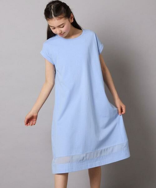 a.v.v / アー・ヴェ・ヴェ ロング・マキシ丈ワンピース | 【毛玉になりにくい】[140-150]シアー切り替えワンピース | 詳細10