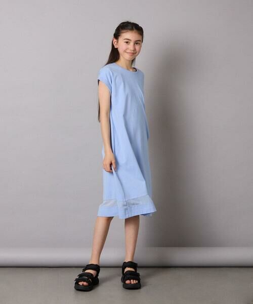 a.v.v / アー・ヴェ・ヴェ ロング・マキシ丈ワンピース | 【毛玉になりにくい】[140-150]シアー切り替えワンピース | 詳細12