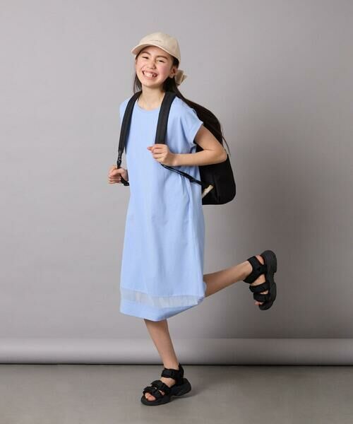 a.v.v / アー・ヴェ・ヴェ ロング・マキシ丈ワンピース | 【毛玉になりにくい】[140-150]シアー切り替えワンピース | 詳細16