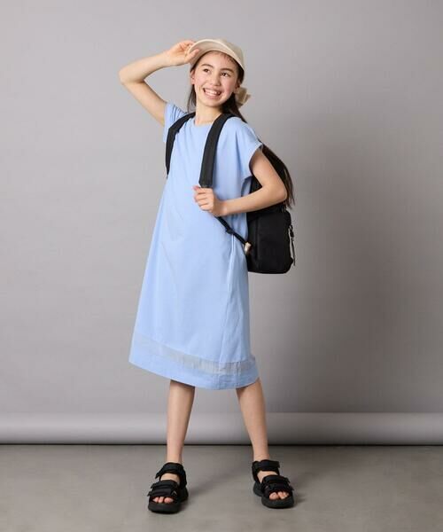 a.v.v / アー・ヴェ・ヴェ ロング・マキシ丈ワンピース | 【毛玉になりにくい】[140-150]シアー切り替えワンピース | 詳細17