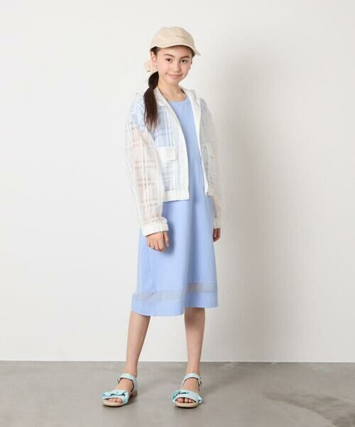 a.v.v / アー・ヴェ・ヴェ ロング・マキシ丈ワンピース | 【毛玉になりにくい】[140-150]シアー切り替えワンピース | 詳細19