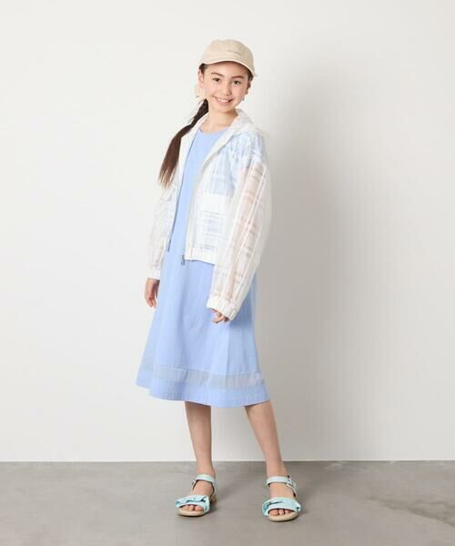 a.v.v / アー・ヴェ・ヴェ ロング・マキシ丈ワンピース | 【毛玉になりにくい】[140-150]シアー切り替えワンピース | 詳細21