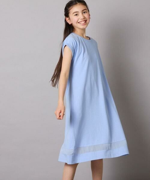 a.v.v / アー・ヴェ・ヴェ ロング・マキシ丈ワンピース | 【毛玉になりにくい】[140-150]シアー切り替えワンピース | 詳細9