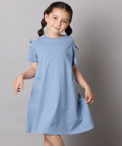 a.v.v / アー・ヴェ・ヴェ ロング・マキシ丈ワンピース | 【ワンピース人気NO1/毛玉になりにくい】[160]オフショルレースアップワンピース