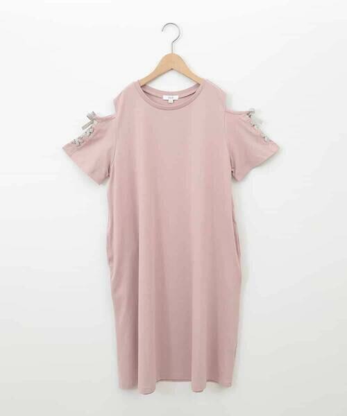 a.v.v / アー・ヴェ・ヴェ ロング・マキシ丈ワンピース | 【ワンピース人気NO1/毛玉になりにくい】[160]オフショルレースアップワンピース | 詳細1