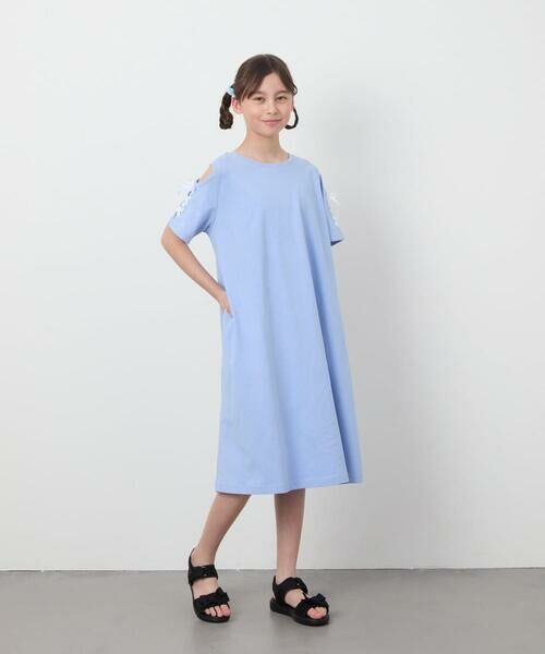 a.v.v / アー・ヴェ・ヴェ ロング・マキシ丈ワンピース | 【ワンピース人気NO1/毛玉になりにくい】[160]オフショルレースアップワンピース | 詳細14