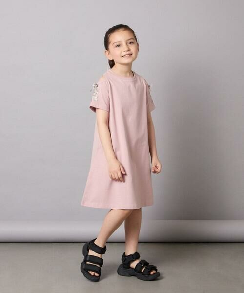 a.v.v / アー・ヴェ・ヴェ ロング・マキシ丈ワンピース | 【ワンピース人気NO1/毛玉になりにくい】[160]オフショルレースアップワンピース | 詳細24