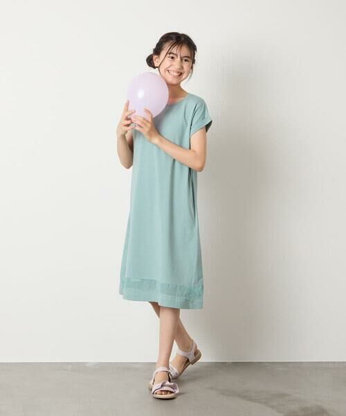 a.v.v / アー・ヴェ・ヴェ ロング・マキシ丈ワンピース | 【毛玉になりにくい】[160]シアー切り替えワンピース | 詳細6