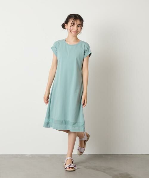 a.v.v / アー・ヴェ・ヴェ ロング・マキシ丈ワンピース | 【毛玉になりにくい】[160]シアー切り替えワンピース | 詳細8