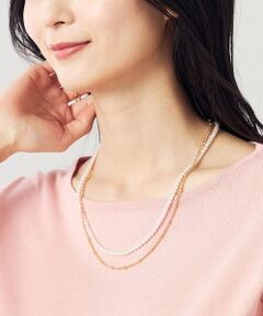 a.v.v / アー・ヴェ・ヴェ ネックレス・ペンダント・チョーカー | パール×チェーン二連ネックレス