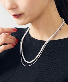 a.v.v / アー・ヴェ・ヴェ ネックレス・ペンダント・チョーカー | パール×チェーン二連ネックレス