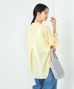 a.v.v / アー・ヴェ・ヴェ シャツ・ブラウス | 【洗える/イージーケア/接触冷感/毛玉になりにくい/雑誌InRed(宝島社)5月号掲載】バックタックシアーシャツ