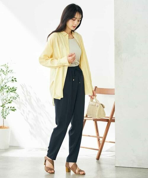 a.v.v / アー・ヴェ・ヴェ シャツ・ブラウス | 【洗える/イージーケア/接触冷感/毛玉になりにくい/雑誌InRed(宝島社)5月号掲載】バックタックシアーシャツ | 詳細12