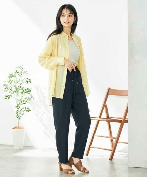a.v.v / アー・ヴェ・ヴェ シャツ・ブラウス | 【洗える/イージーケア/接触冷感/毛玉になりにくい/雑誌InRed(宝島社)5月号掲載】バックタックシアーシャツ | 詳細13
