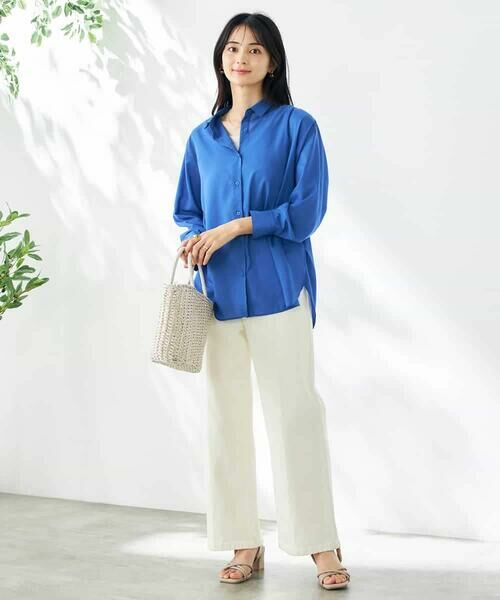 a.v.v / アー・ヴェ・ヴェ シャツ・ブラウス | 【洗える/イージーケア/接触冷感/毛玉になりにくい/雑誌InRed(宝島社)5月号掲載】バックタックシアーシャツ | 詳細17