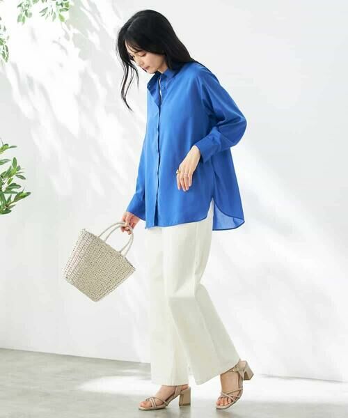 a.v.v / アー・ヴェ・ヴェ シャツ・ブラウス | 【洗える/イージーケア/接触冷感/毛玉になりにくい/雑誌InRed(宝島社)5月号掲載】バックタックシアーシャツ | 詳細18