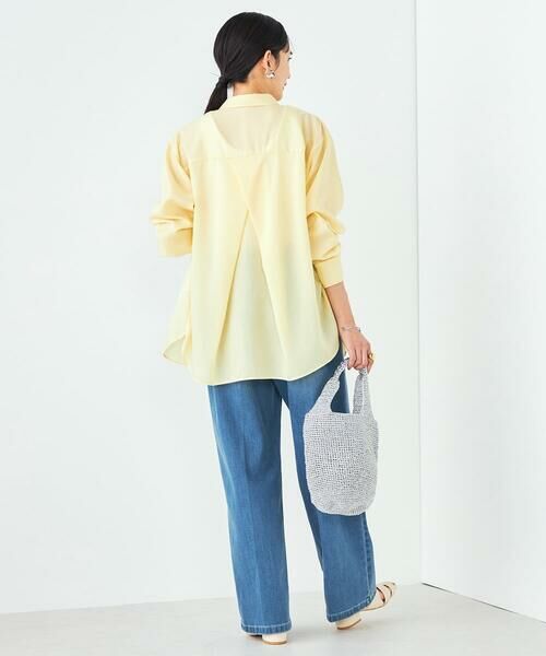 a.v.v / アー・ヴェ・ヴェ シャツ・ブラウス | 【洗える/イージーケア/接触冷感/毛玉になりにくい/雑誌InRed(宝島社)5月号掲載】バックタックシアーシャツ | 詳細6