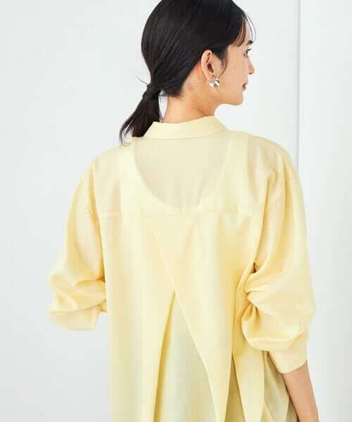 a.v.v / アー・ヴェ・ヴェ シャツ・ブラウス | 【洗える/イージーケア/接触冷感/毛玉になりにくい/雑誌InRed(宝島社)5月号掲載】バックタックシアーシャツ | 詳細9