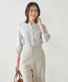 a.v.v / アー・ヴェ・ヴェ シャツ・ブラウス | 【洗える/イージーケア/吸水速乾/UVカット】袖リボンサッカーブラウス【セットアップ対応】