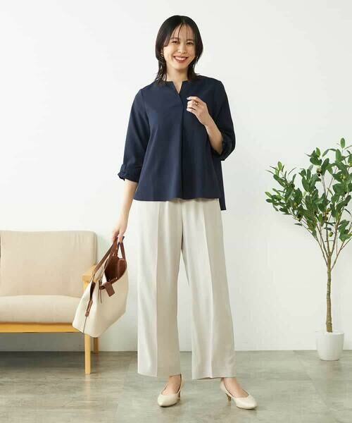 a.v.v / アー・ヴェ・ヴェ シャツ・ブラウス | 【洗える/イージーケア/吸水速乾/UVカット】袖リボンサッカーブラウス【セットアップ対応】 | 詳細10